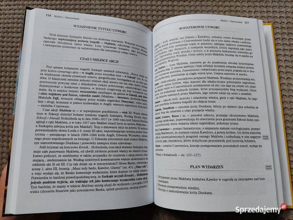 lektura z opracowaniem MAKBET William Szekspir Rok wydania 2021 Proza i poezja Kraków
