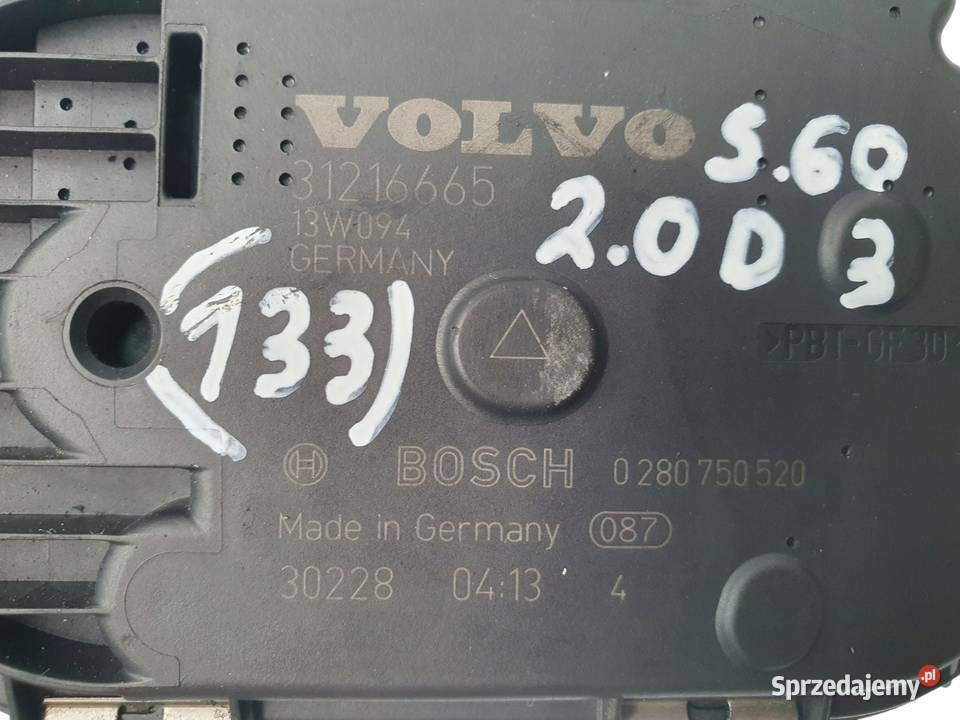 PRZEPUSTNICA Volvo S60 S80 V70 XC70 20 24 D3 D5 Chełm sprzedam