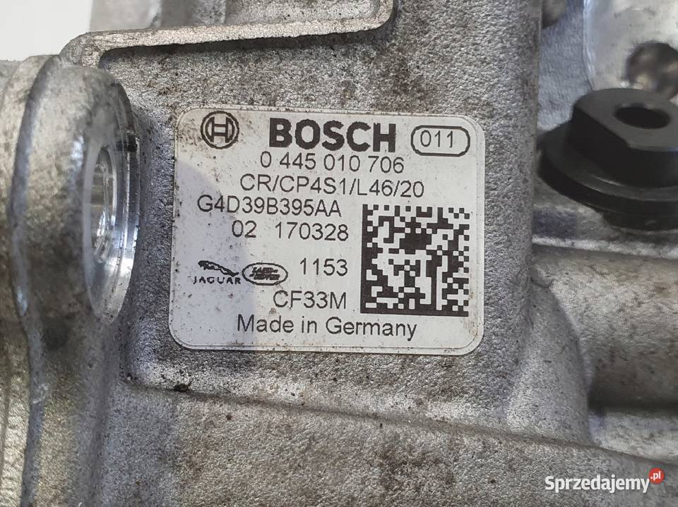 Jaguar XF X260 20 D POMPA WTRYSKOWA 0445010706 Rudka