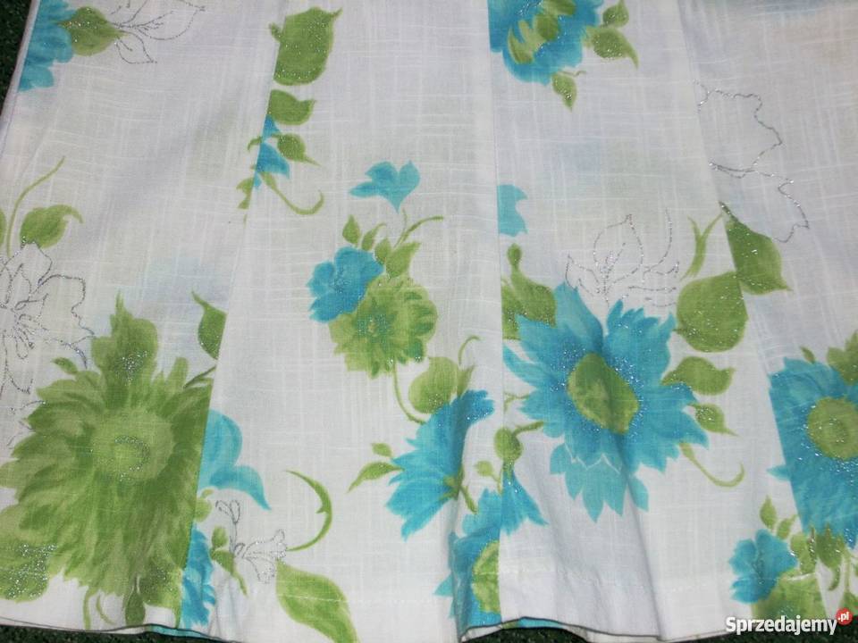 Biała spódnica Kwiaty j NOWA 32 34 kolorowy małopolskie Nowy Sącz