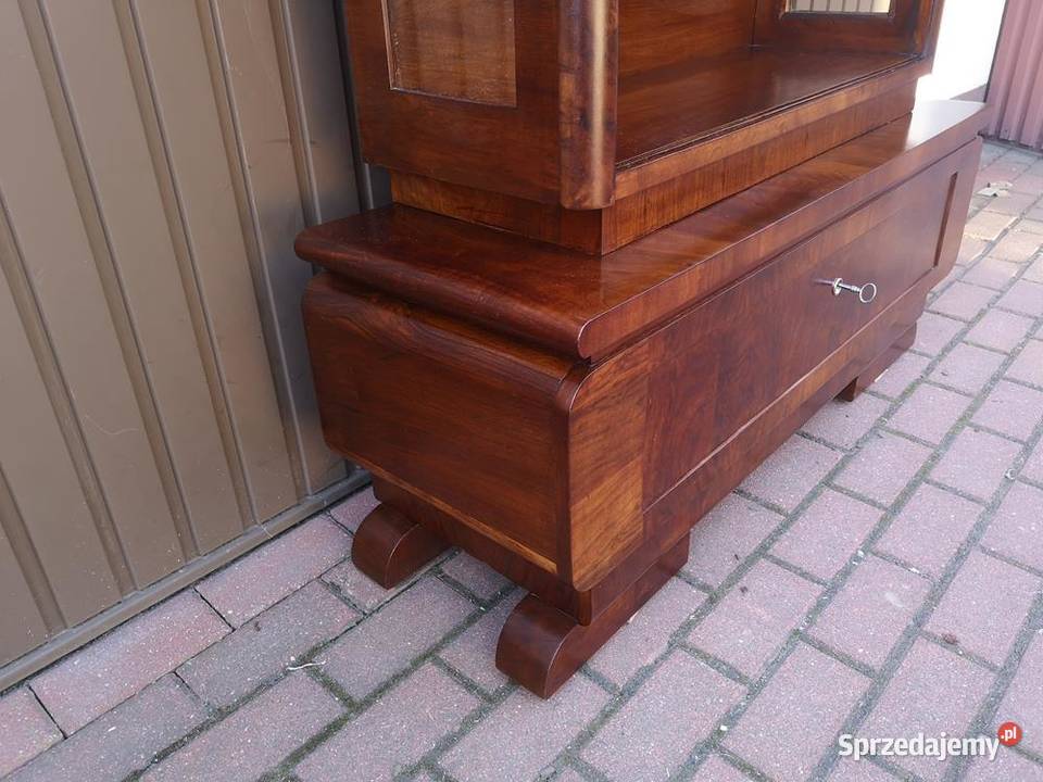 Witryna Serwantka ARTDECO Orzech Zgrabna Stara Swarzędz