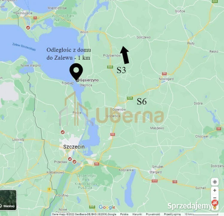 Domek całoroczny wodą zachodniopomorskie Wynajem Gąsierzyno sprzedam
