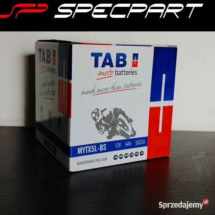 Akumulator motocyklowy TAB YTX5LBS MYTX5LBS 12V