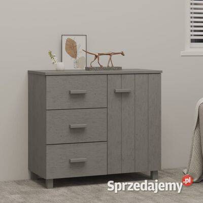 Szafka HAMAR jasnoszara 90x40x80 drewno Warszawa