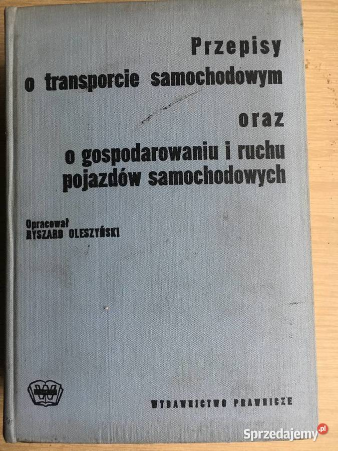 Przepisy o transporcie samochodowym o Łęczyca sprzedam