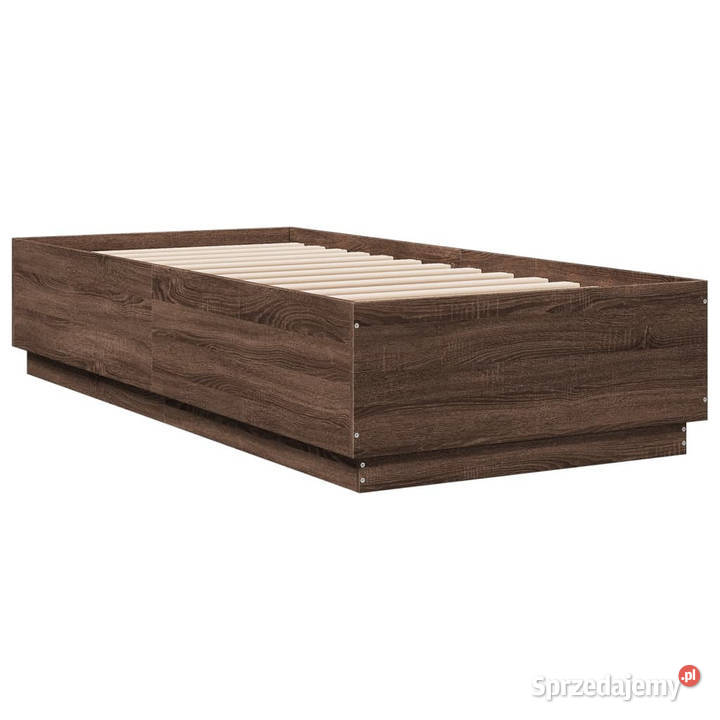 Rama łóżka z LED brązowy dąb 100x200 WM3209631 Warszawa