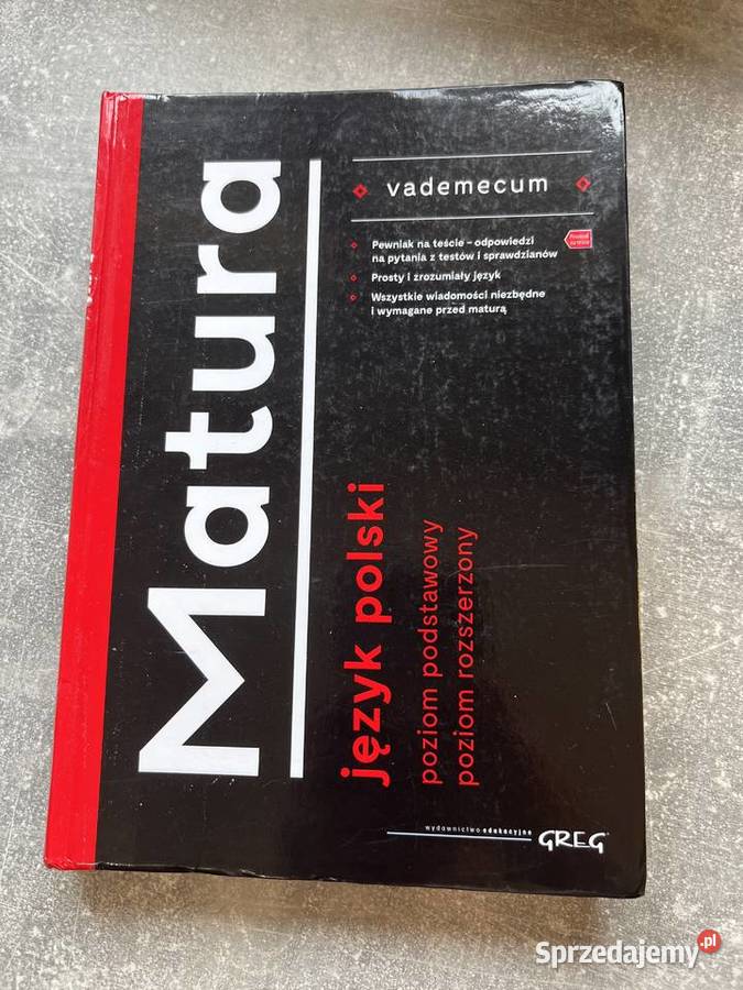 Matura Język Polski Vademecum Greg sprzedam