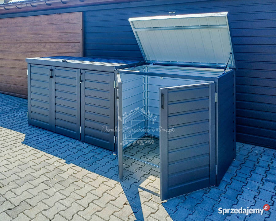 Zabudowa koszy na śmieci wiata śmietnikowa Turek