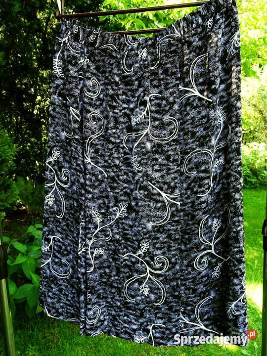 Canda Czarnobiała Letnia spódnica na gumie 48 Rozmiar 48 małopolskie Nowy Sącz sprzedam