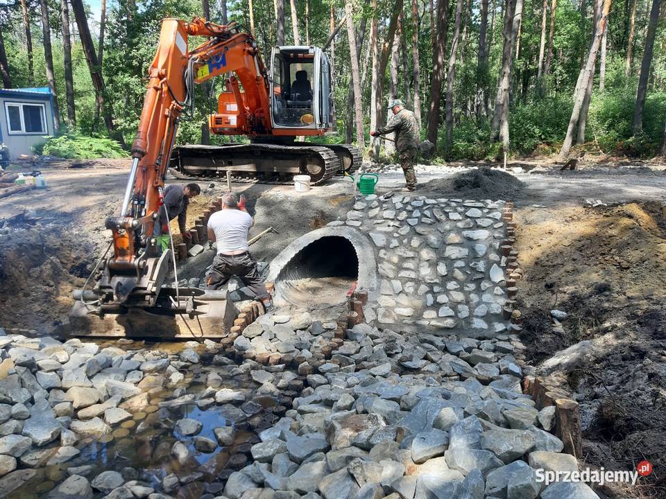karczowanie kopanie stawów roboty ziemne małopolskie Bochnia