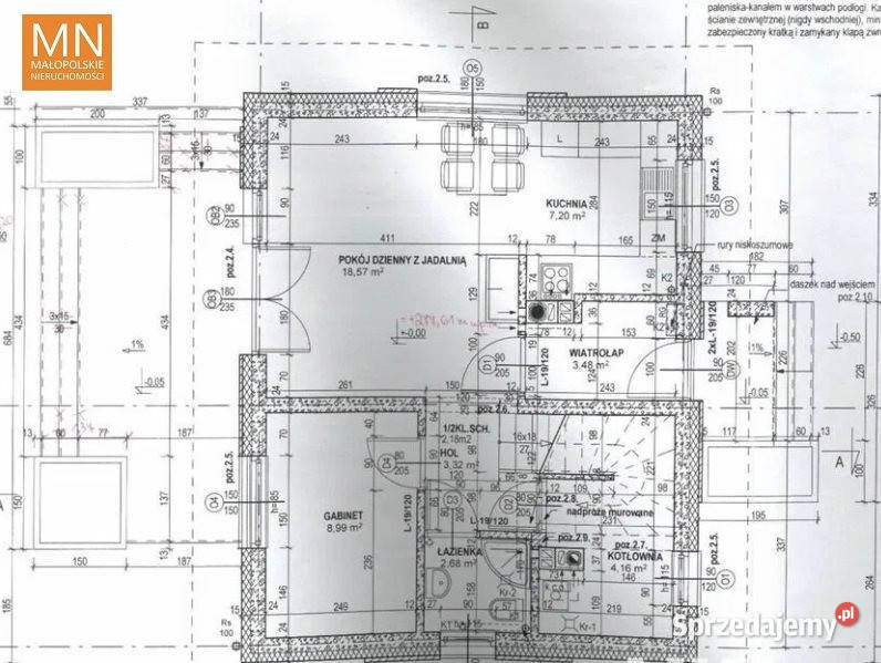 Dom wolnostojący Kocmyrzów 108m2 sprzedam