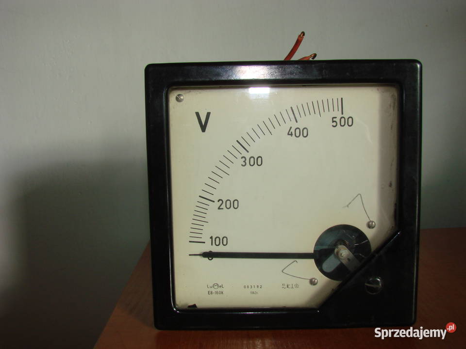 Lumel duży stary woltomierz tablicowy pomorskie Pruszcz Gdański