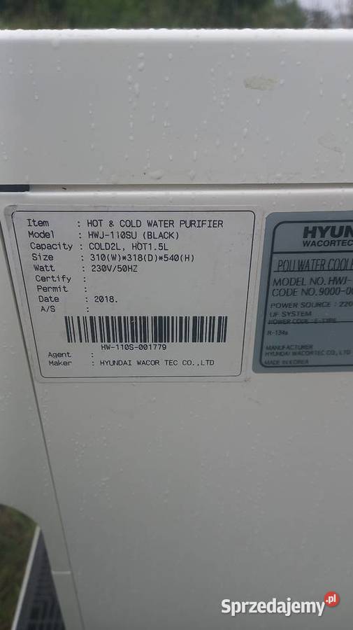 Dystrybutor wody Hyundai Kórnik