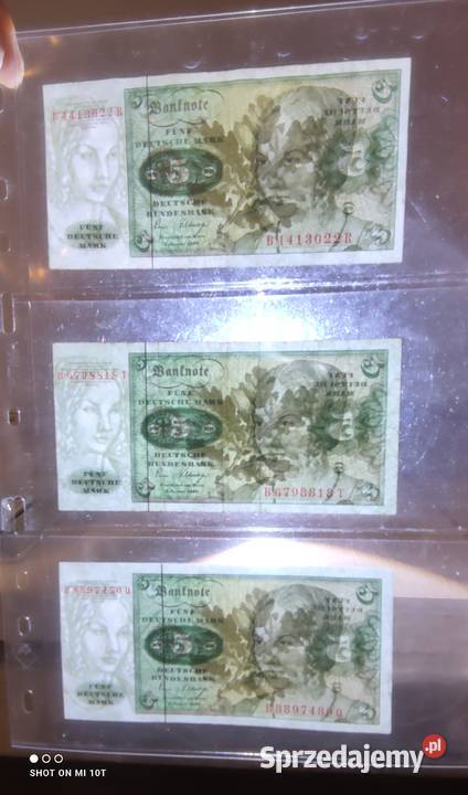 Banknot 5 Mark 1991 Milicz