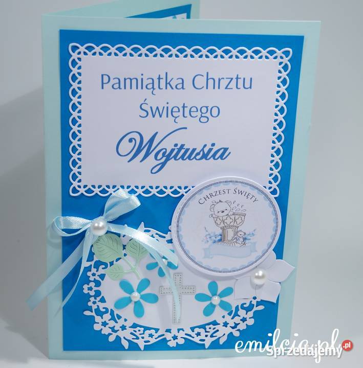 CHRZEST ŚWIĘTY Pamiątka Kartka z życzeniami i lubuskie Zielona Góra
