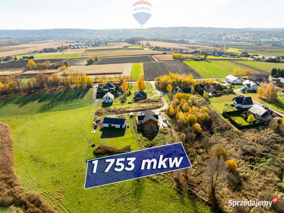 Budowlana działka w Siedlcu Krzeszowice 1753m2