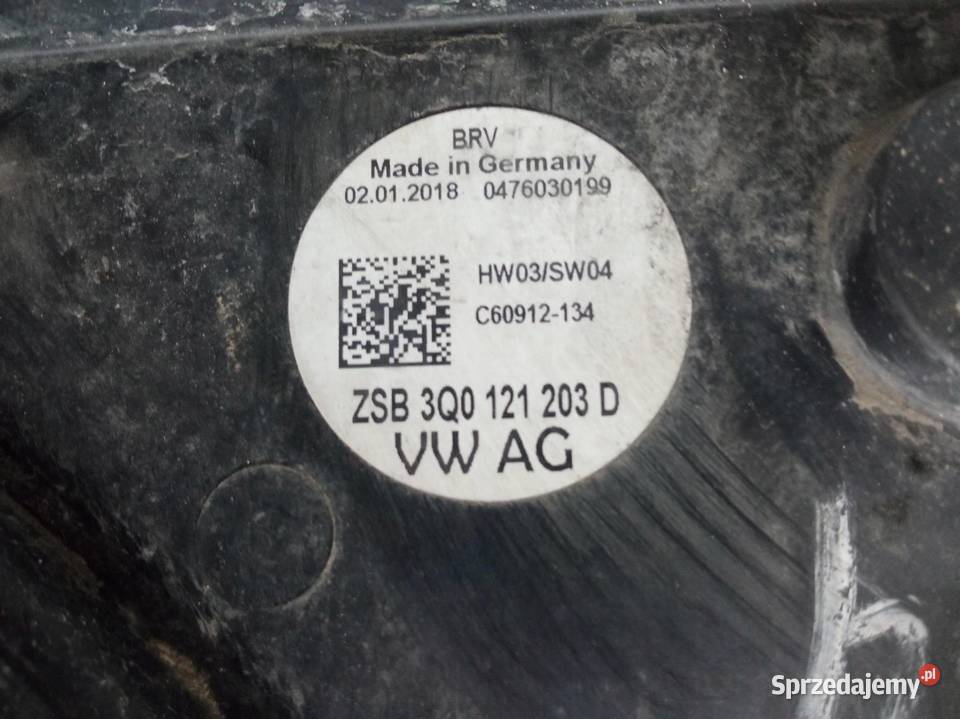 WENTYLATOR CHŁODNICY 20 TSI 3V 3Q0121203D Skoda