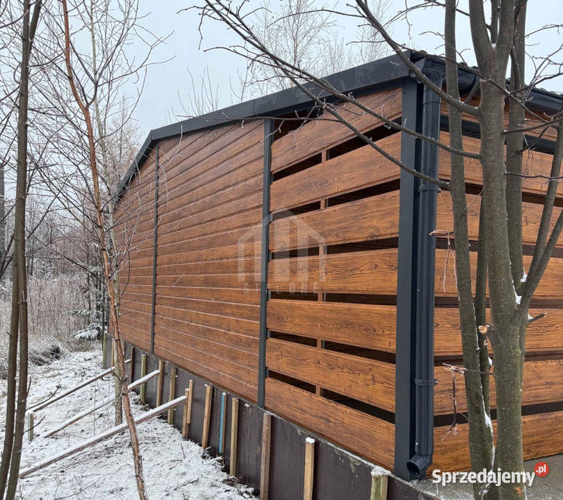 Garaż blaszany 6x6m wiata 2m brama uchylna drzwi zachodniopomorskie Szczecin