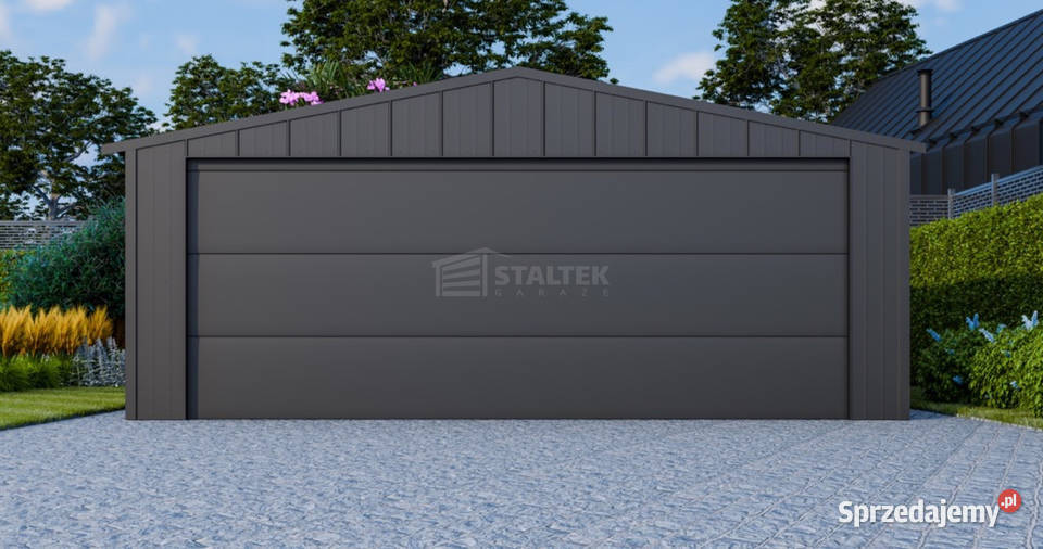 Garaż blaszany 6x5m brama segmentowa drzwi wielkopolskie Jarocin