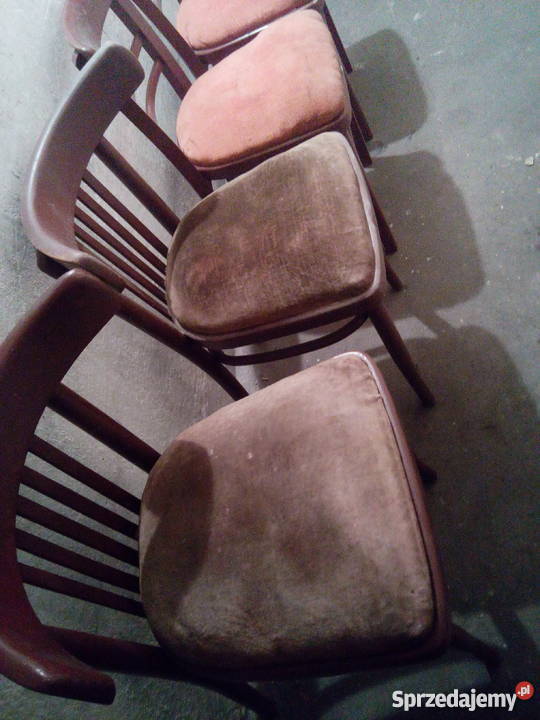 OKAZJA krzesło PRL krzesła 4sztuki Zabrze
