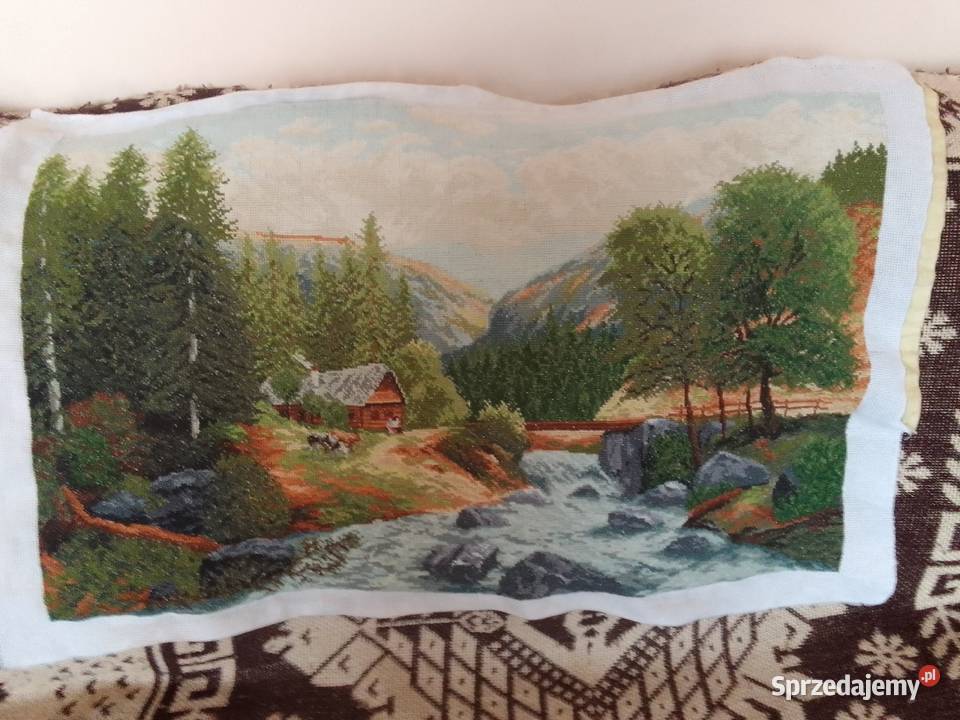 Obraz haftowany krzyżykowo sprzedam
