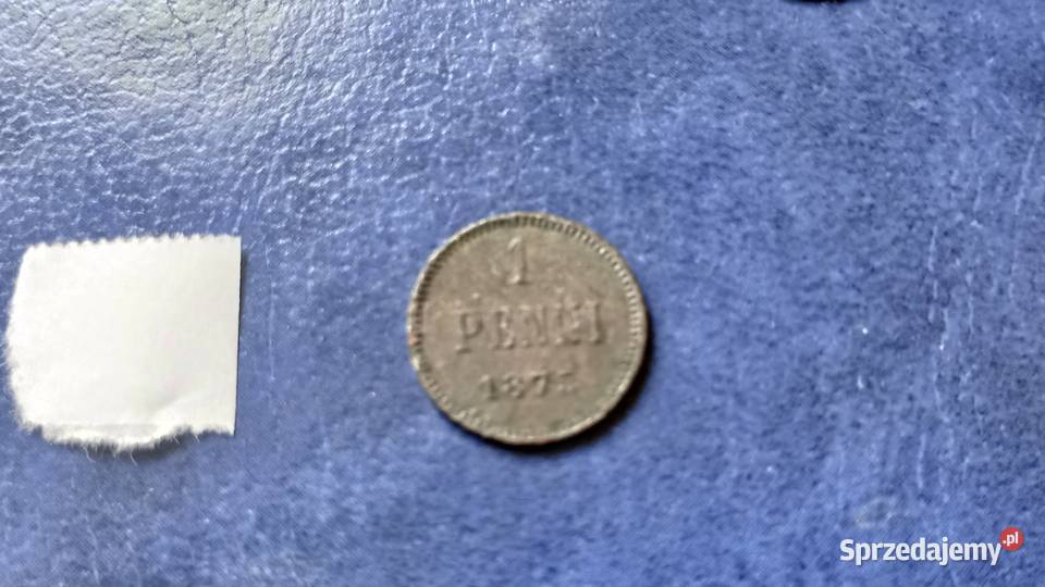 Stare monety 1 penni 1875 Finlandia Lesko