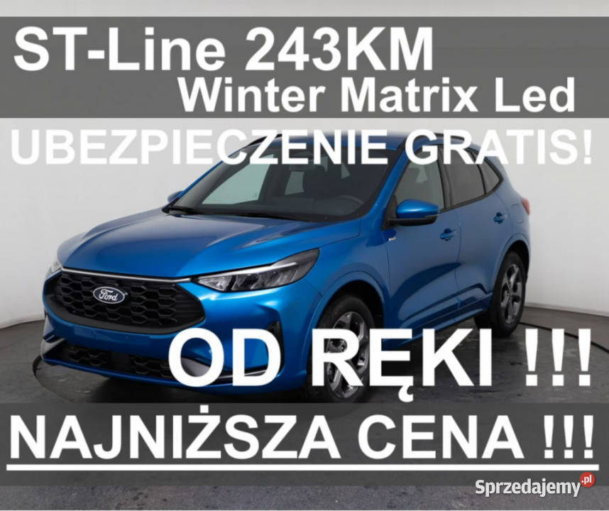 Ford Kuga PHEV 243 ST Line Pakiet Winter Kamera kamera cofania Szczecinek