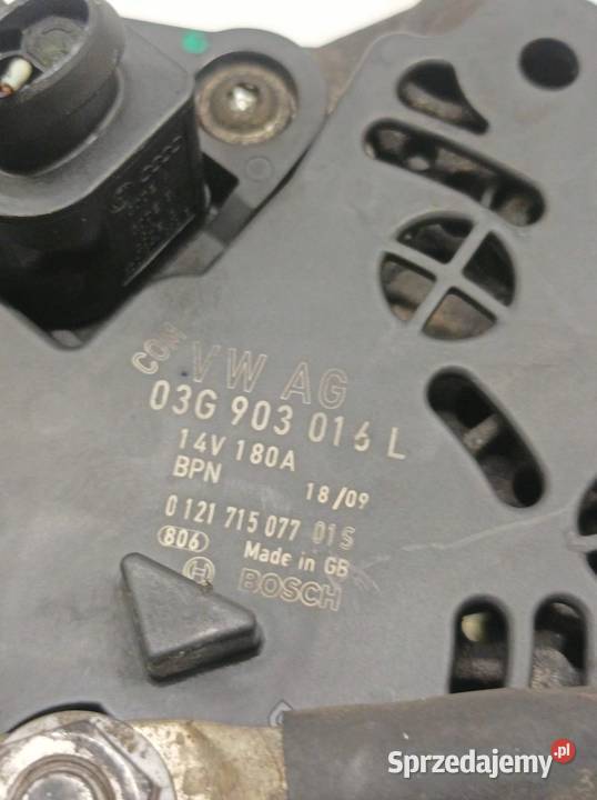 ALTERNATOR 03G903016L 20 TDI Audi A6 III Układ elektryczny silnika