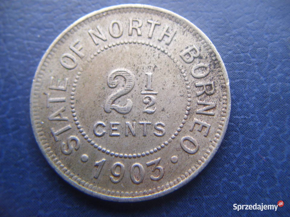 Stare monety 2 12 cent 1903 Borneo Numizmatyka Antyki, Sztuka, Kolekcje Lesko sprzedam