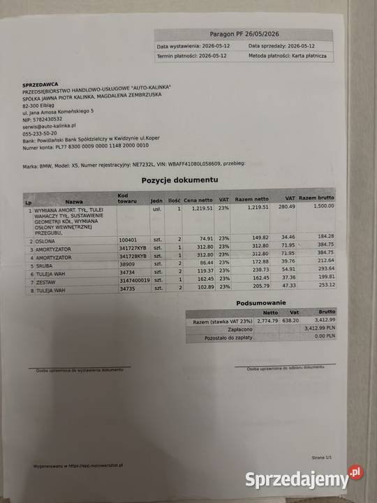 BMW X5 E70 30 diesiel M57 HAK Możliwa zamiana 383000km warmińsko-mazurskie Elbląg