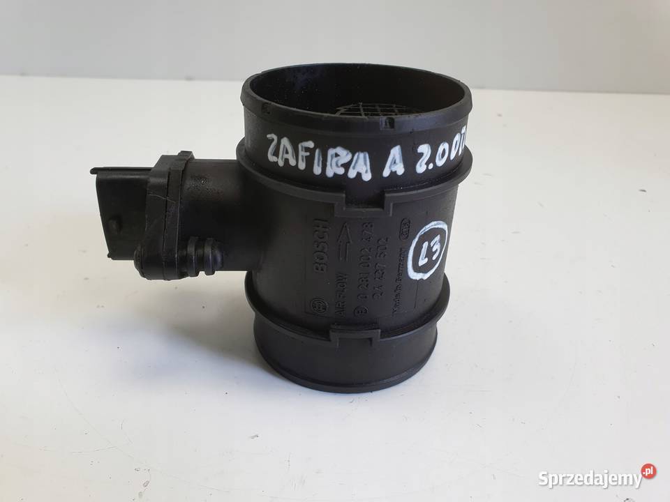 Opel Zafira A 20 DTI PRZEPŁYWOMIERZ POWIETRZA Janów