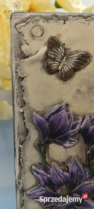 Ręcznie malowana szkatułka drewniana z motywem Ostróda