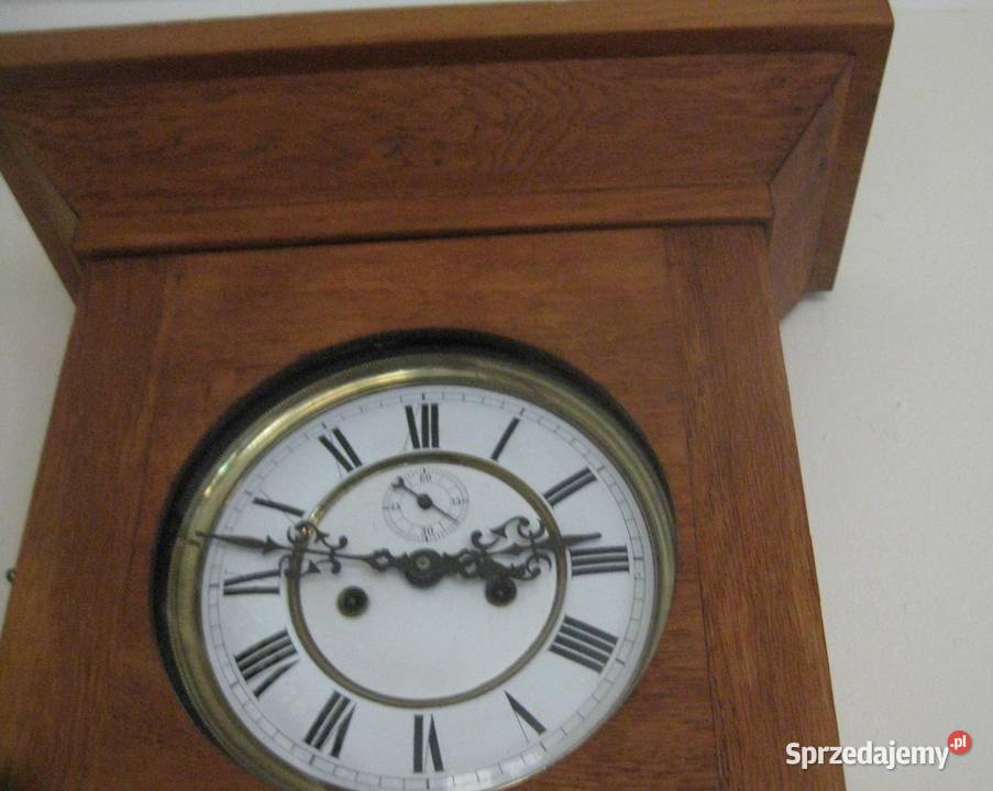 Zegar żyłkowy dwuwagowy niemcy ok 1900 r Antyki wielkopolskie Poznań