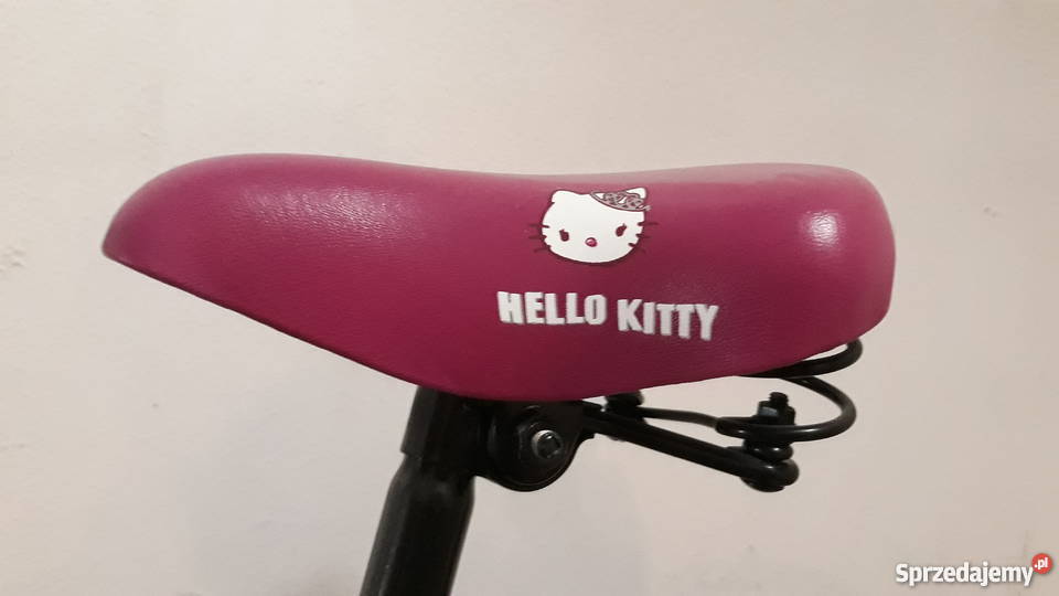 Rower dziecięcy rowerek HELLO KITTY różowy KASK
