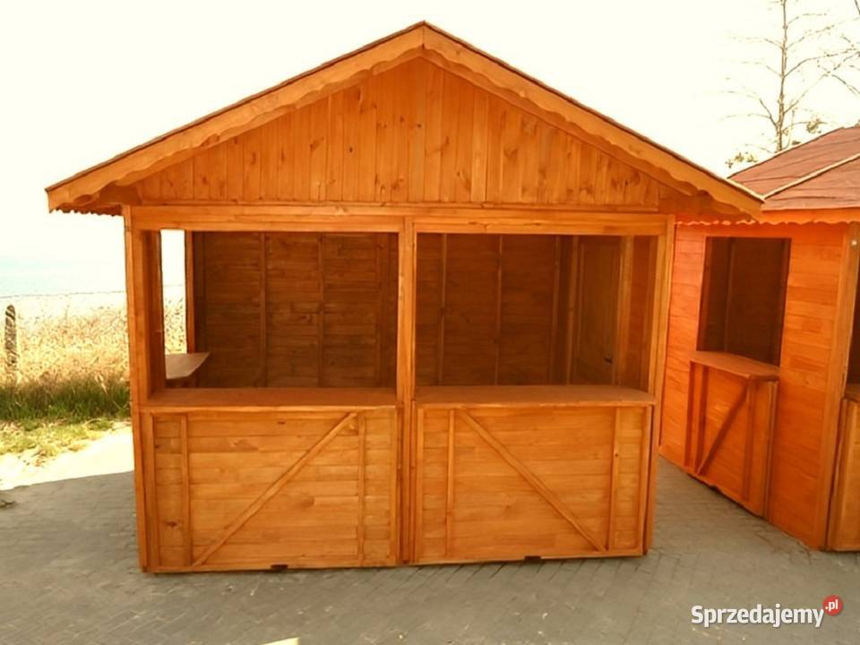 DOMEK HANDLOWY 3 DREWNIANY KIOSK SKLEPIK Parzymiechy