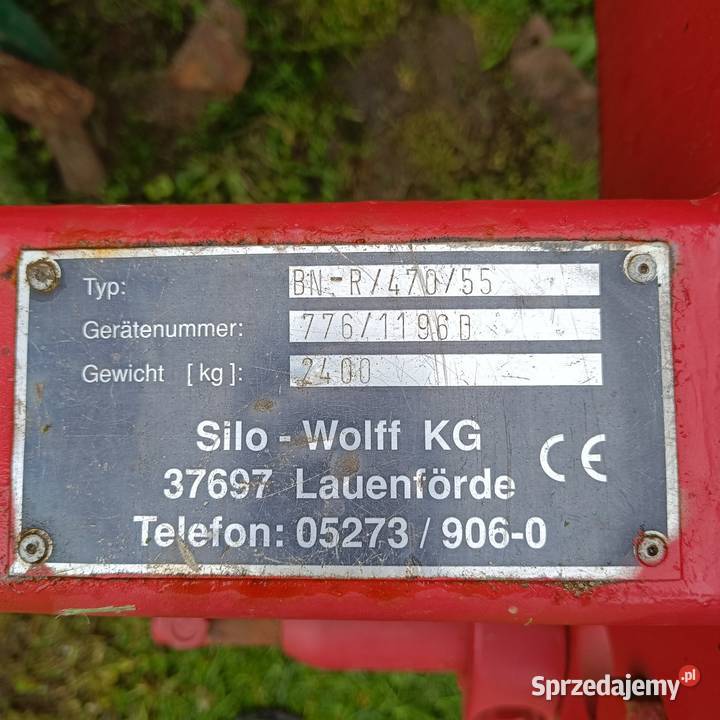 Gruber 47 m SioloWolffKverneland agregat nieuszkodzony Stęszów