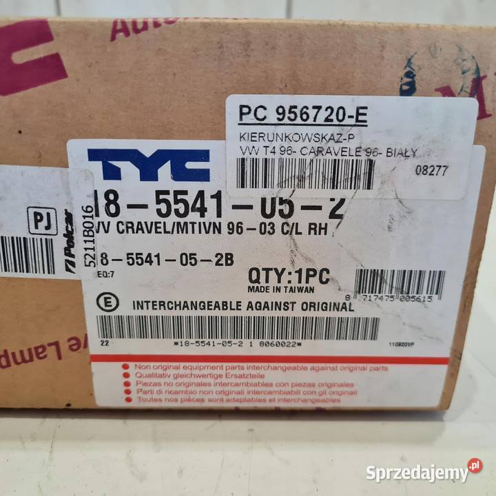 VW TRANSPORTER T4 KIERUNKOWSKAZ PRAWY PRZÓD Osięciny