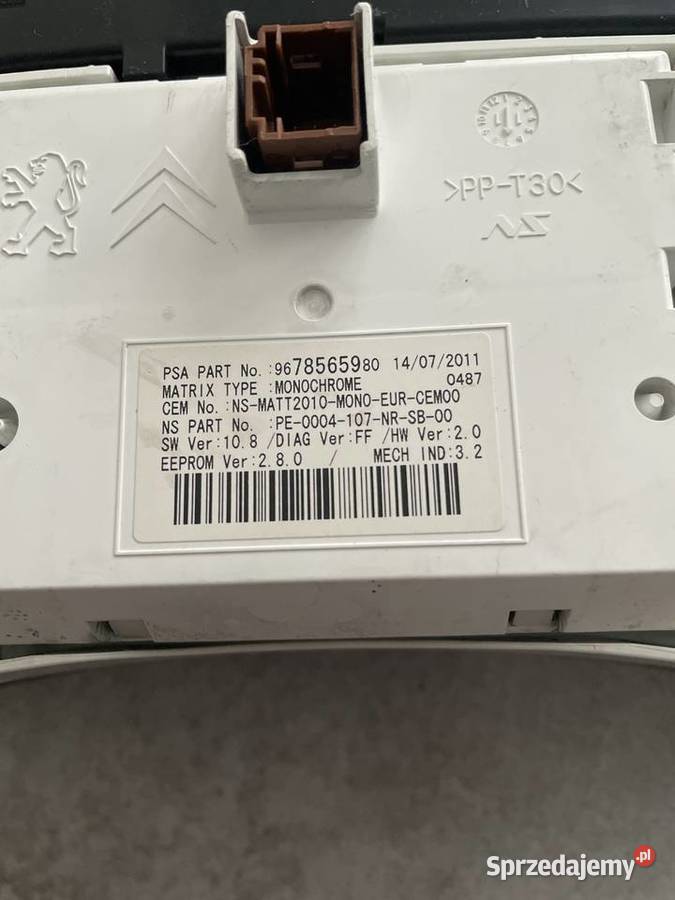 Peugeot 508 silniczki zegarów śląskie