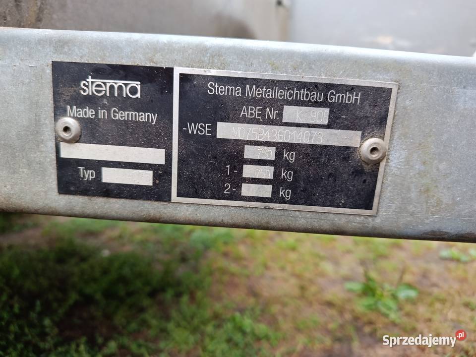 Przyczepka samochodowa lekka dmc 750 Bełżec sprzedam
