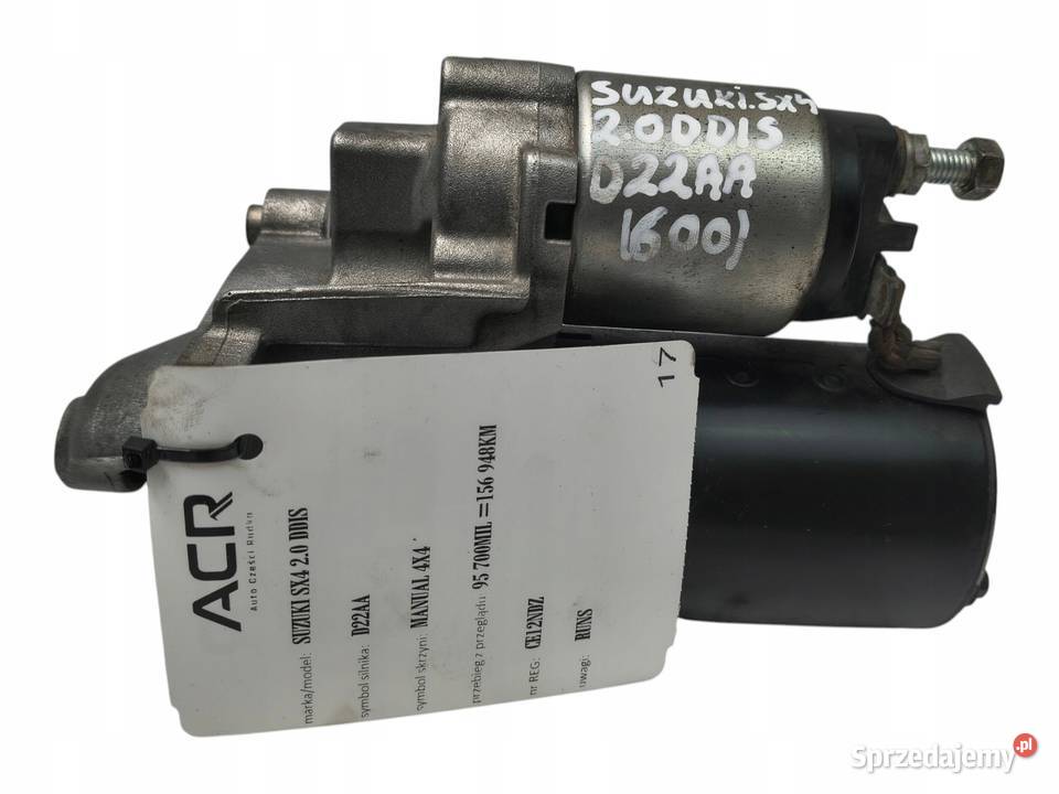 ROZRUSZNIK Suzuki SX4 20 DDiS bosch 0001108451 Chełm