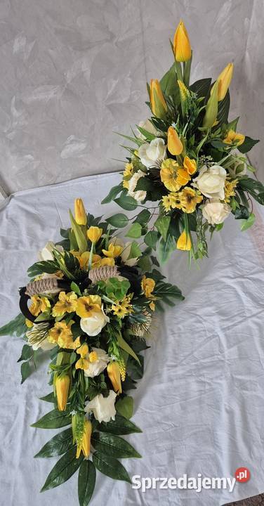 Kompozycja stroik na cmentarz Komplet Dekoracje i ozdoby Pleszew