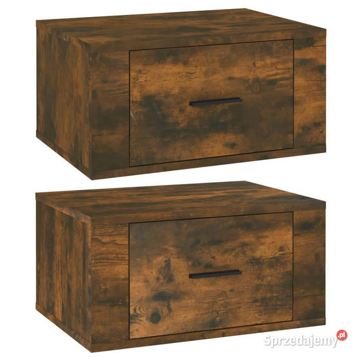 Wiszące szafki nocne 2 opalany dąb 50x36x25 Warszawa sprzedam