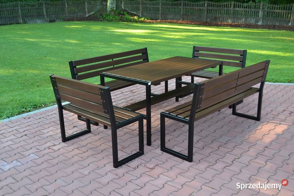 Zestaw ogrodowy komplet meble ogrodowe stalowe Kraków