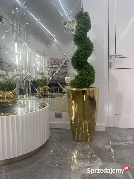 Złota donica Glamour Premium lustrzany efekt 61 Golkowice sprzedam