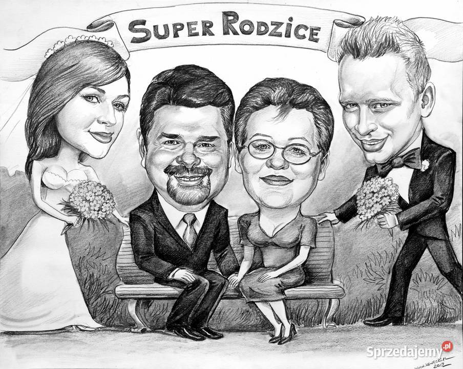 Karykatury karykatura na zamówienie ze zdjęć na