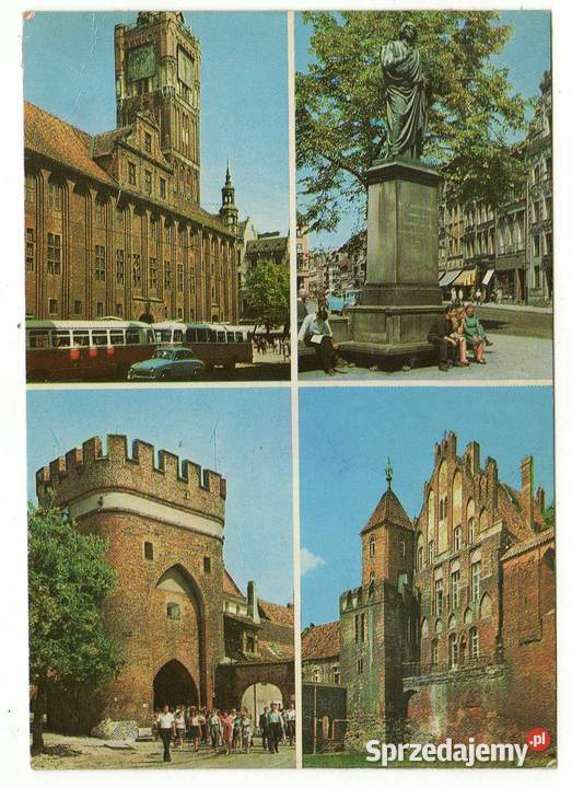 TORUŃ POCZTÓWKA WIELOWIDOKOWA Pocztówki i karty telefoniczne Krynki