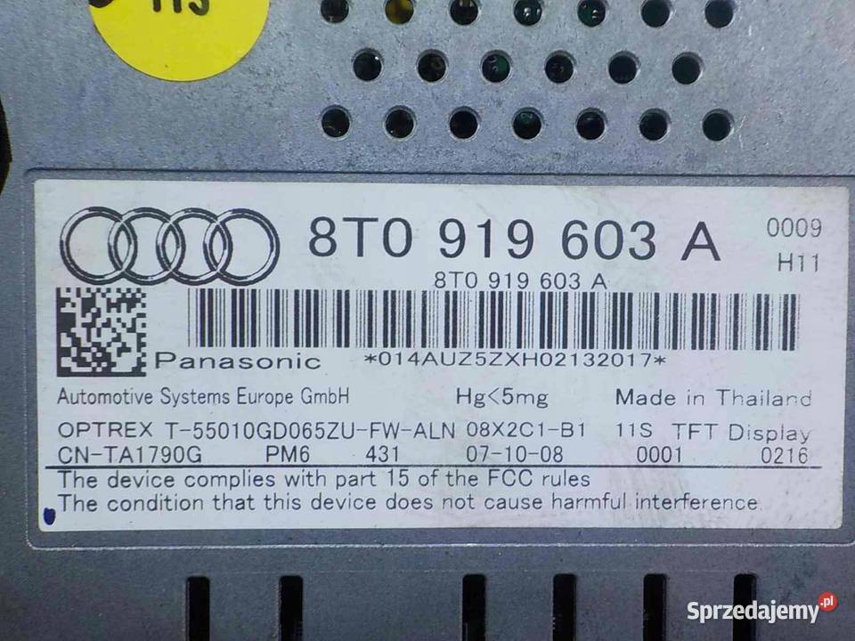 AUDI A4 B8 SLINE 18 TFSI 09r SEDAN wyswietlacz osobowe Suków sprzedam