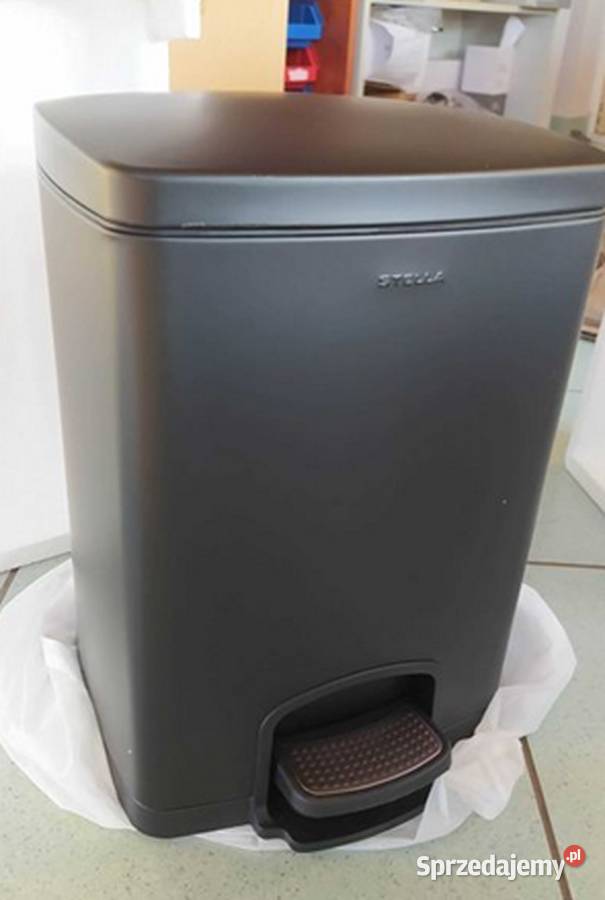 Kosz pedałowy 12 L Stella czarny mat 2020312MB czarny Kalisz