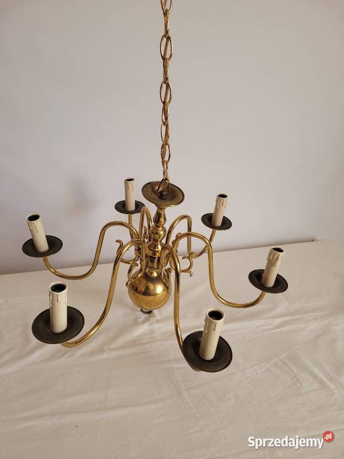 Stylowy Żyrandol sześcioramienny Białogard sprzedam