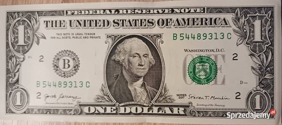 1 Dolar USA 2017 r G Washington men B York Numizmatyka Konin